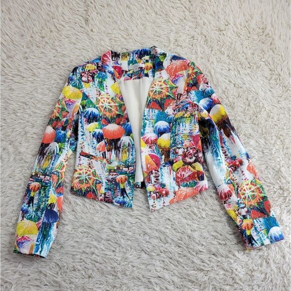 Ovi Umbrella Print Blazer - Picture 2 of 4